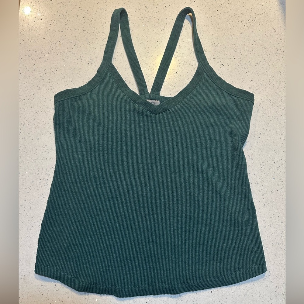 Free People - that easy tank - deep green in Large
